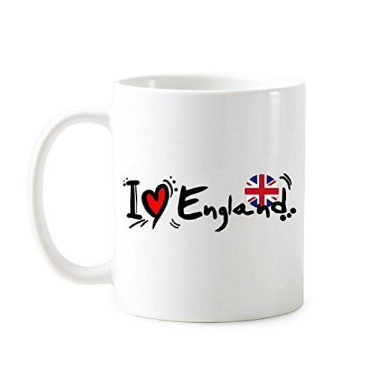 Discover Caneca De Cerâmica Clássica Inglaterra Bandeira Amo Inglaterra