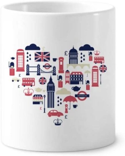 Discover Caneca De Cerâmica Clássica Inglaterra Bandeira Coração