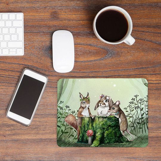 Discover Mouse Pad Tapete De Rato Esquilo Desenho