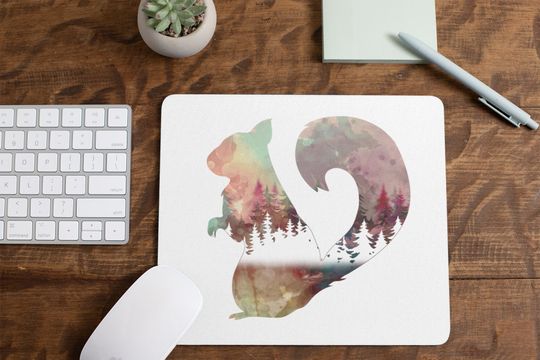 Discover Squirrel And Trees Mouse Pad Tapete De Rato Esquilo Desenho