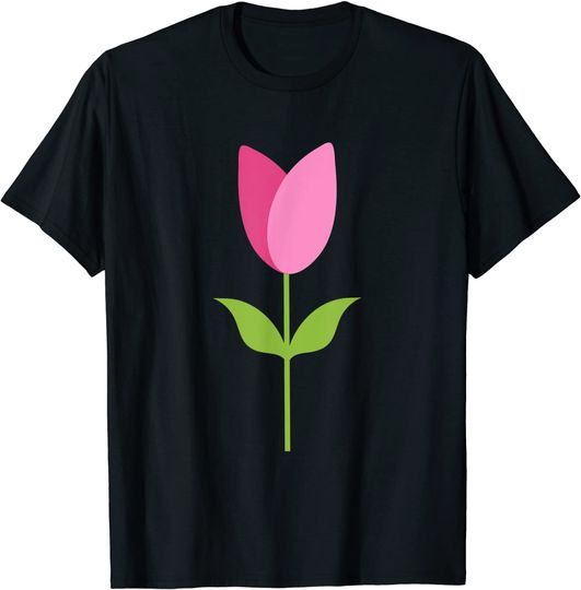 T-shirt Unissexo Tulipas Flor de Primavera