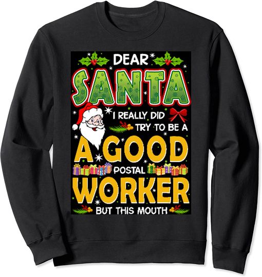 Discover Suéter Sweatshirt Postais De Natal Feliz Navidad Bom Trabalhador
