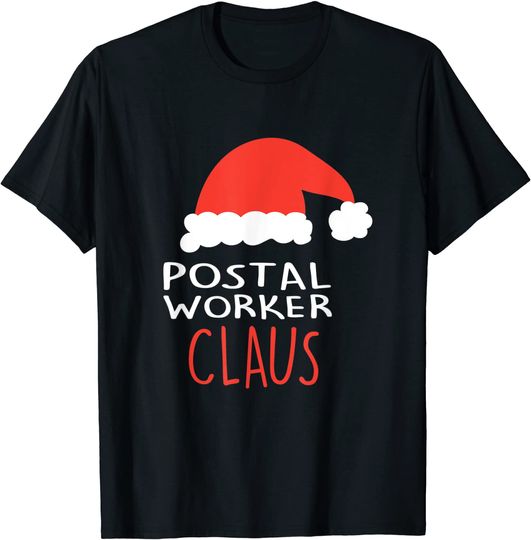 Discover T-Shirt Camiseta Manga Curta Postais De Natal Trabajador Postal Claus