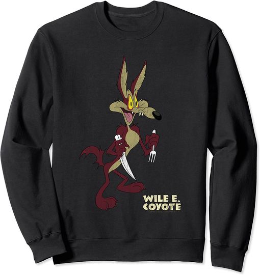 Discover Suéter Sweatshirt Looney Tunes Wile E Coyote Distressed