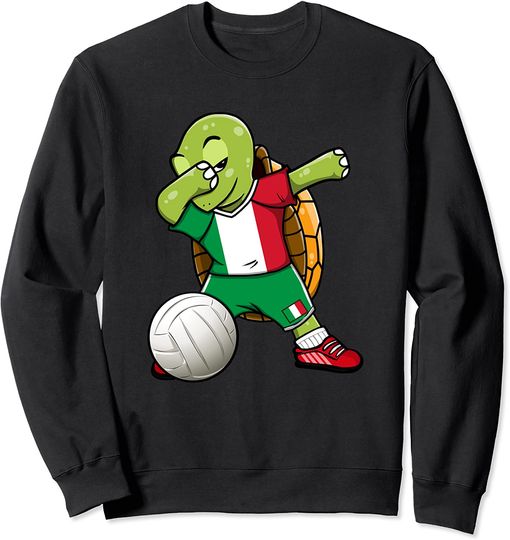 Discover Suéter Sweater Unissexo Tartarugas Ninjas Futebol Italiano