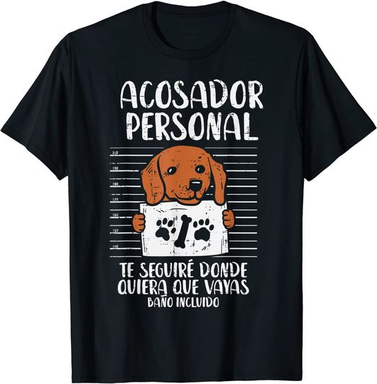 Discover Acostador Pessoal Teckel Cão Engraçado Dachshund Presente T-Shirt