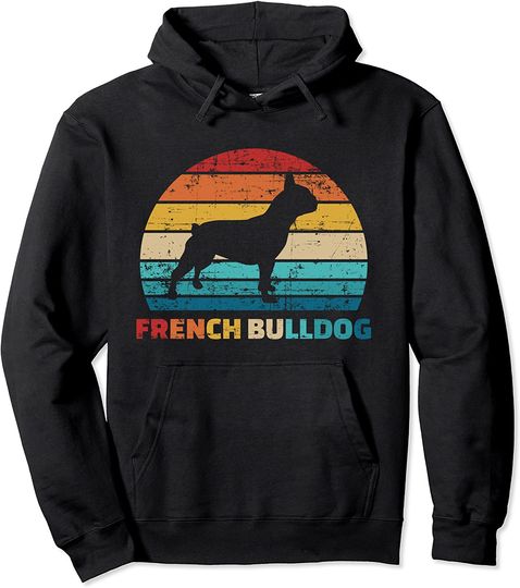 Discover Hoodie Sweatshirt com Capuz Estilo Retrô Presente Ideal para Amantes de Cão Francês Buldogue