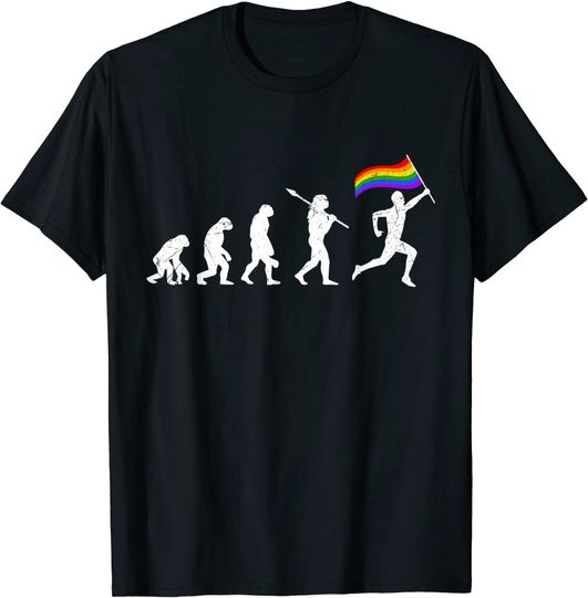 Discover Evolução de Humano LGBT | T-shirt para Homem e Mulher