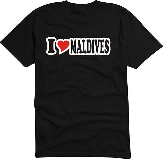 Discover T-Shirt Camiseta Manga Curta Maldivas Mapa Ama Maldivas
