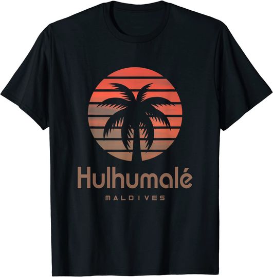 Discover T-Shirt Camiseta Manga Curta Maldivas Mapa Hulhumalé Maldivas