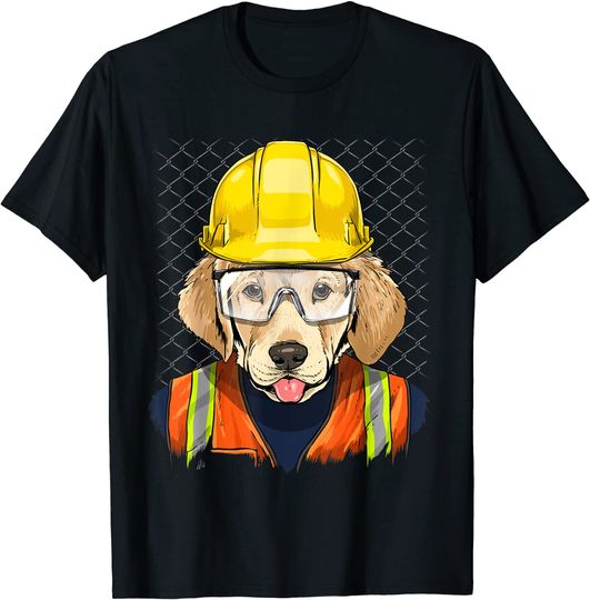 Discover Trabalhador da Construção Civil Labrador | T-shirt para Homem e Mulher