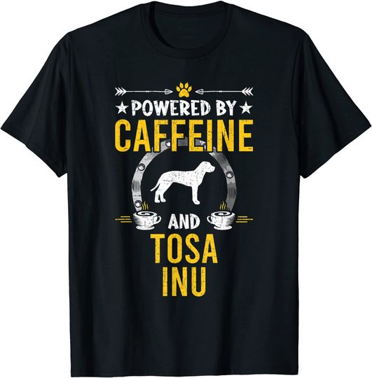 Discover T-Shirt Desenvolvido Por Cafeína E Amantes De Cães Tosa Inu Camiseta