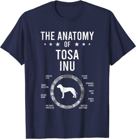 Discover T-shirt Anatomía de Tosa Inu Amante Cachorro Camiseta