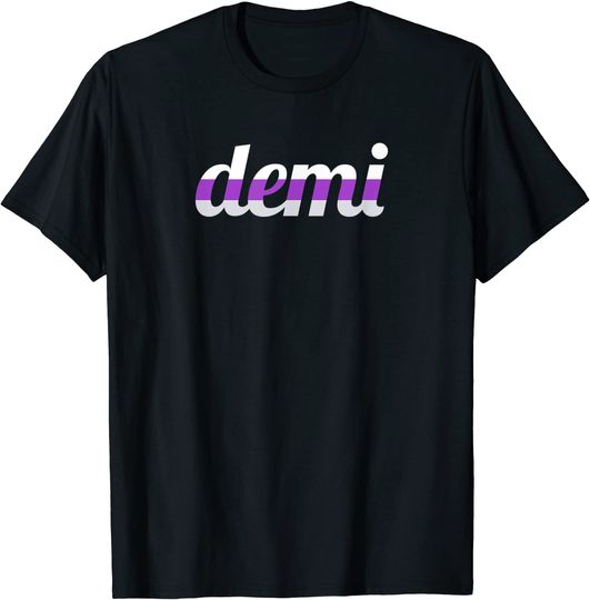 Discover Demi - Bandeira do Orgulho Demissexual | T-shirt Unissexo