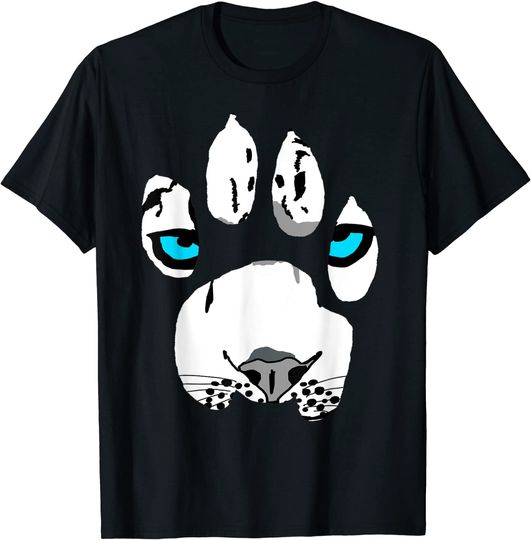 Discover T-Shirt Camiseta Manga Curta Desenhos De Animais Nieve Leopardo Pata