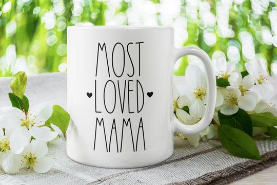 Discover Most Loved Mama Birthday Mug - Caneca De Cerâmica Clássica Presente para a Mãe
