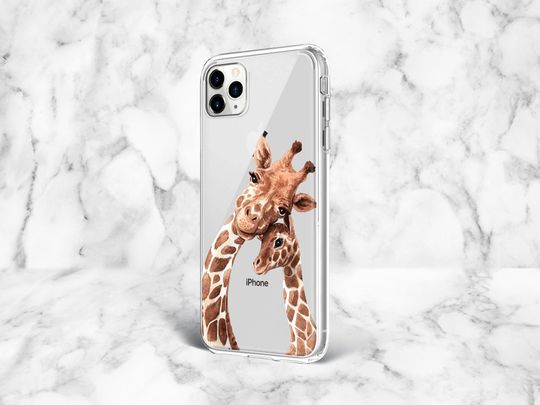 Discover Mãe e Bebé Girafa Capa De Telemóvel Iphone Presente para a Mãe