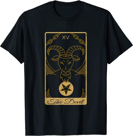 Discover Carta de Tarô - O Diabo - Ocultismo Gótico | T-shirt para Homem e Mulher