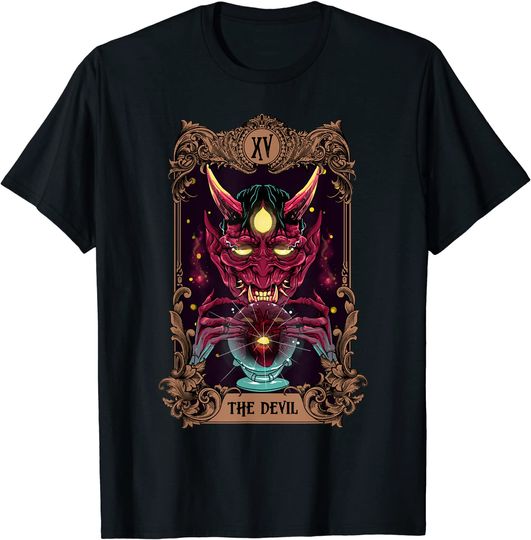 Discover T-shirt Unissexo O Diabo Tarot