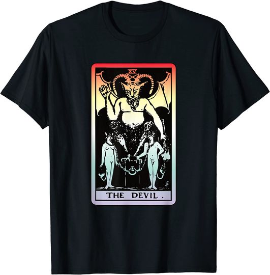 Discover T-shirt Estampada O Diabo Tarot | Camiseta Masculina Feminina