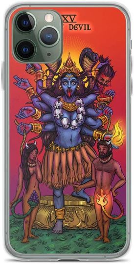 Discover A Deusa Kali O Diabo Tarot | Capa de Telemóvel Iphone Robusta com Proteção Total