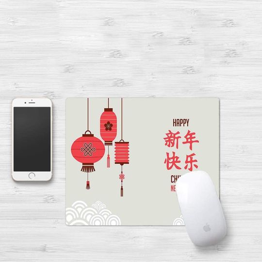 Discover Mouse Pad Feliz Ano Novo Letras Chinesas