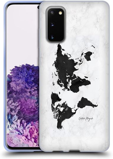 Discover Mapa do Mundo Em Preto e Branco | Capa de Telemóvel Samsung