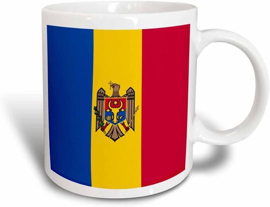 Discover Bandeira da Moldávia | Caneca de Cerâmica Clássica