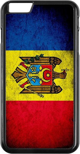 Discover Capa de Telemóvel Iphone À Prova de Choque Macia TPU Vintage Bandeira da Moldávia