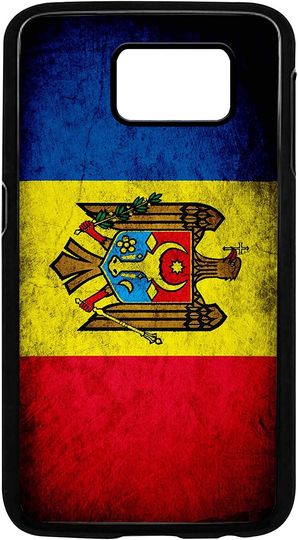 Discover Capa de Telemóvel Samsung À Prova de Choque Macia TPU Vintage Bandeira da Moldávia