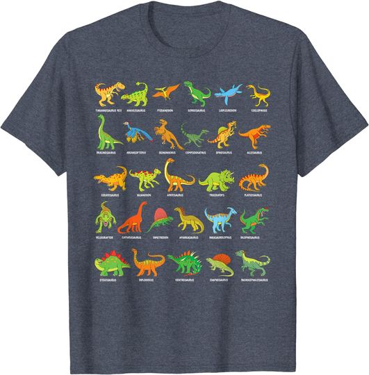Discover Nomes de Dinossauros | T-shirt Unissexo