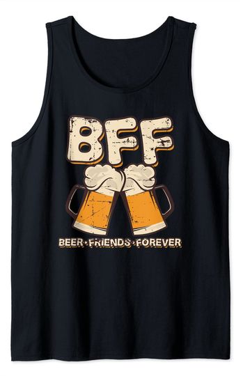 Discover Camisola sem Mangas para Homem e Mulher BFF Amigos da Cerveja para Sempre