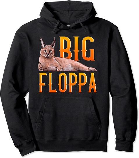Discover Big Floppa Meme Lindo Gato de Caracal  Hoodie Sweater Com Capuz Gato Meme