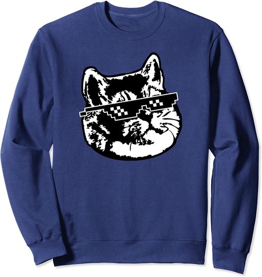 Discover Suéter Sweatshirt Gato Meme Lindo