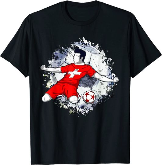 Discover T-shirt Masculina Feminina Presente para Amante de Futebol Suíço