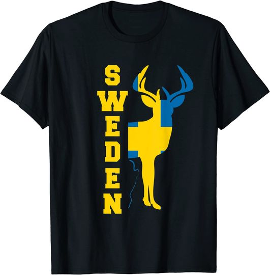 Discover T-Shirt Bandeira Da Suécia Estocolmo Escandinavia