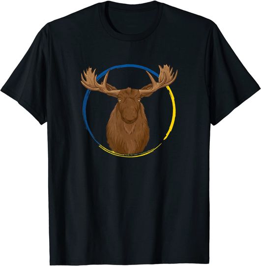 Discover Bandeira da Suécia Elk T-shirt