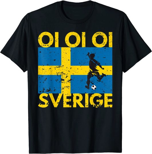 Discover T-Shirt Bandeira Da Suécia Futebol Oi