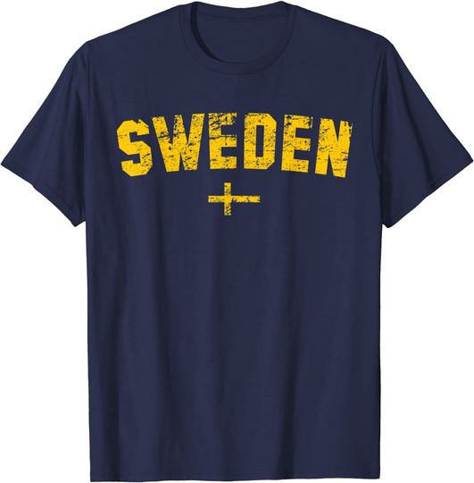 Discover Bandeira Da Suécia | Homens Mulheres Crianças T-shirt
