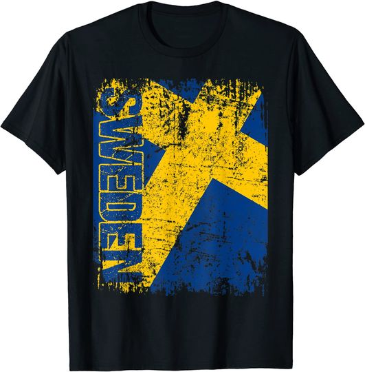 Discover T-Shirt  Bandeira Da Suécia Grande