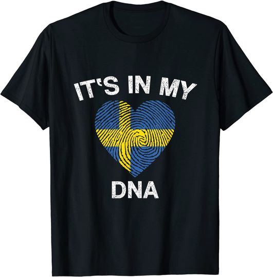 Discover T-Shirt Bandeira Da Suécia - Está en mi ADN
