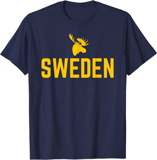Discover Bandeira Da Suécia | T-Shirt Camiseta Manga Curta