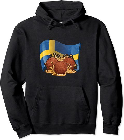 Discover Hoodie Sweater Com Capuz Bandeira Da Suécia  Albóndigas