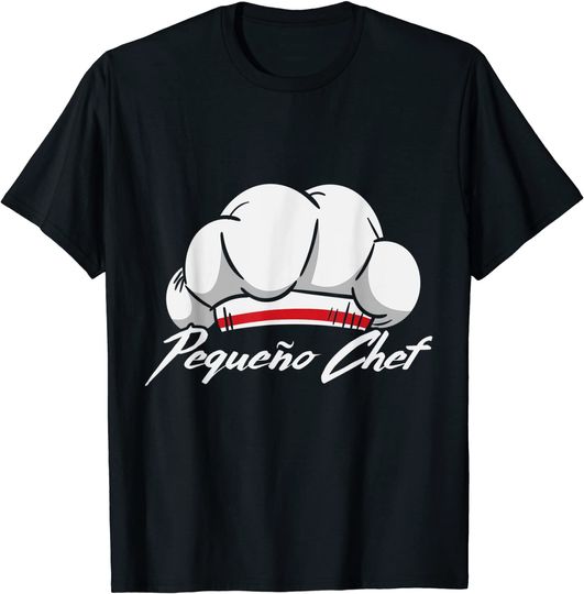 Discover T-Shirt Camiseta Mangas Curtas Chefe De Cozinha Pequeno Chef