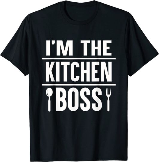 Discover T-Shirt Camiseta Mangas Curtas Chefe De Cozinha Sou Chefe de Cozinha