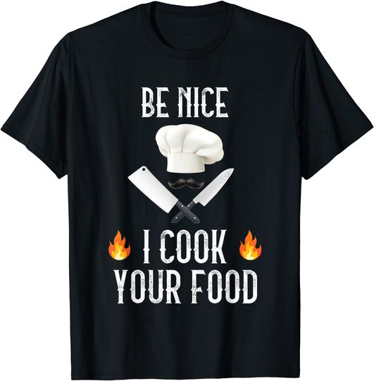 Discover T-Shirt Camiseta Mangas Curtas Chefe De Cozinha Comida Gastronomía