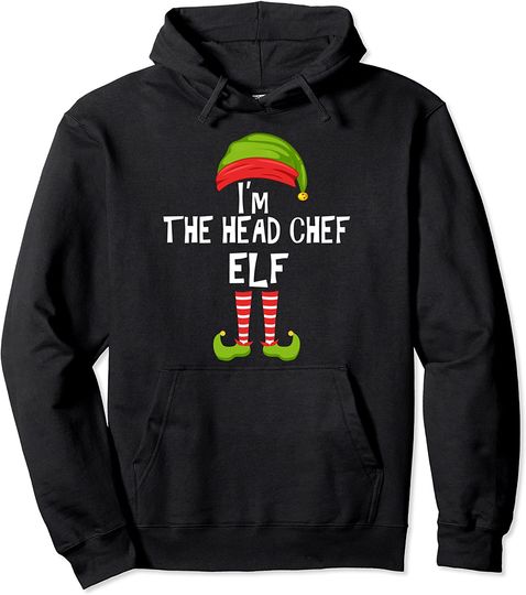 Discover Sou O Chefe De Cozinha Da Festa De Natal Da Família Hoodie Sweater com Capuz