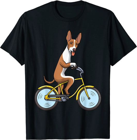 Discover Podengo Andar de Bicicleta | T-shirt Engraçada para Homem e Mulher
