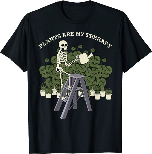 Discover T-shirt Unissexo Jardineiro Esqueleto