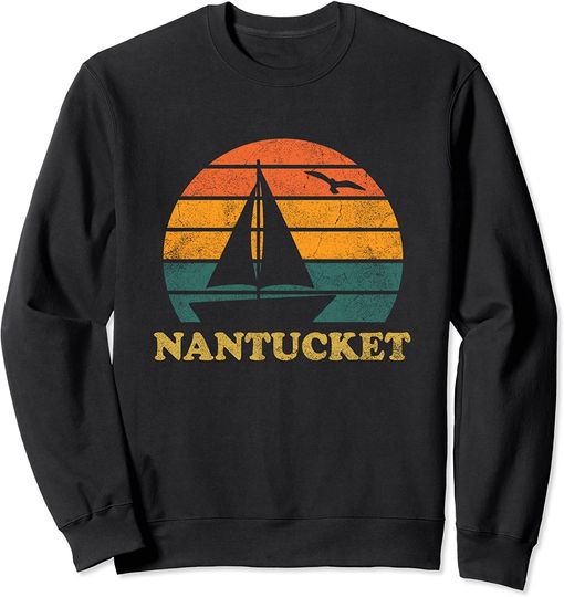 Discover Suéter Sweatshirt Vintage Barco Nantucket